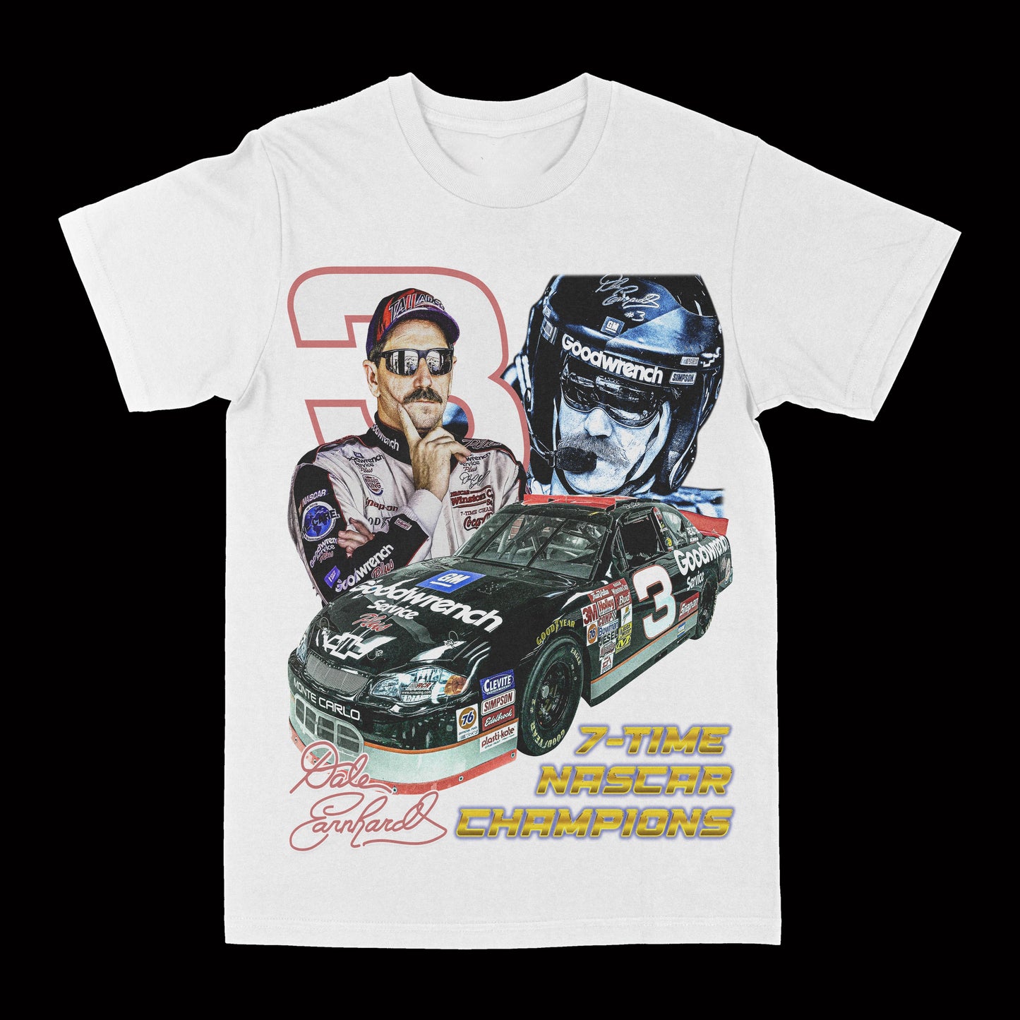 Dale Earnhardt "Champion" Graphic Tee Style001