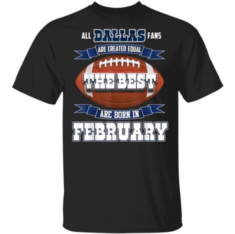 Dallas Vintage Football T-Shirt Mens February Birthday T-Shirt Dallas Cowboys Unisex T-Shirt Menswear Top