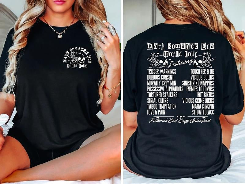 Dark Romance Era World Tour Shirt, Book Club Shirt, Dark Romance Book Club Shirt, Dark Academia Shirt, Book Lover Shirt, Enemies to Lovers Sweatshirt, Bookworm Tee, Book Nerd T-Shirt