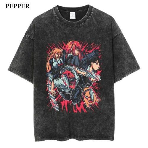Devil Hunting Vintage T-Shirt, Anime Manga Unisex T-Shirt, Gift For Him Menswear Top