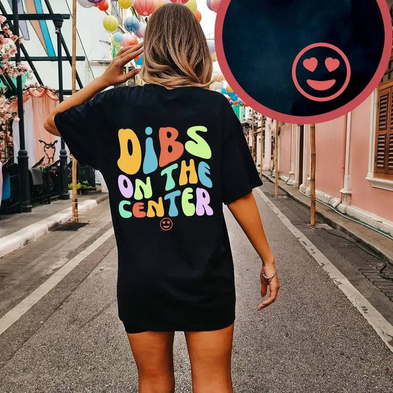 Dibs On The Center Shirt Football Girlfriend Shirt Funny Football Shirt Gift For Center Football Wife Shirt Offensive Lineman Gift