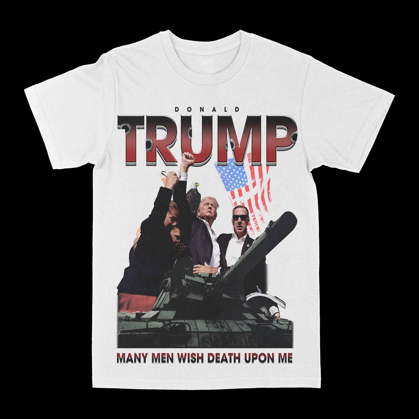 Donald Trump "Many Men" Graphic Tee Style001