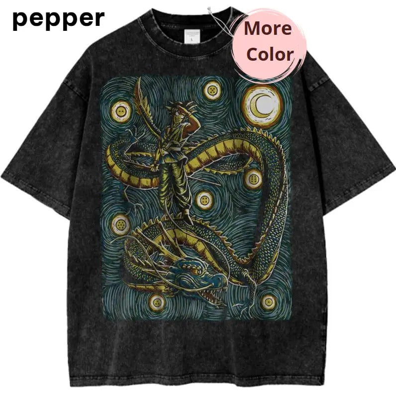 Dragon Ball Z Son Goku Vintage Tee, Anime Shirt for Fans, anime Graphic Tee, vintage clothing men, anime clothing, Menswear Top Shortsleeve