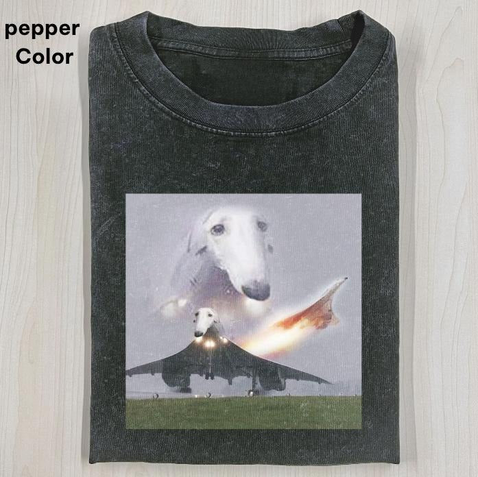 FLYING DOG T-SHIRT, Let me do it for you Dog Meme T-Shirt, FUNNY CUTE, funny shirts for women, Womenswear Cotton Top Streetwear Tshirt