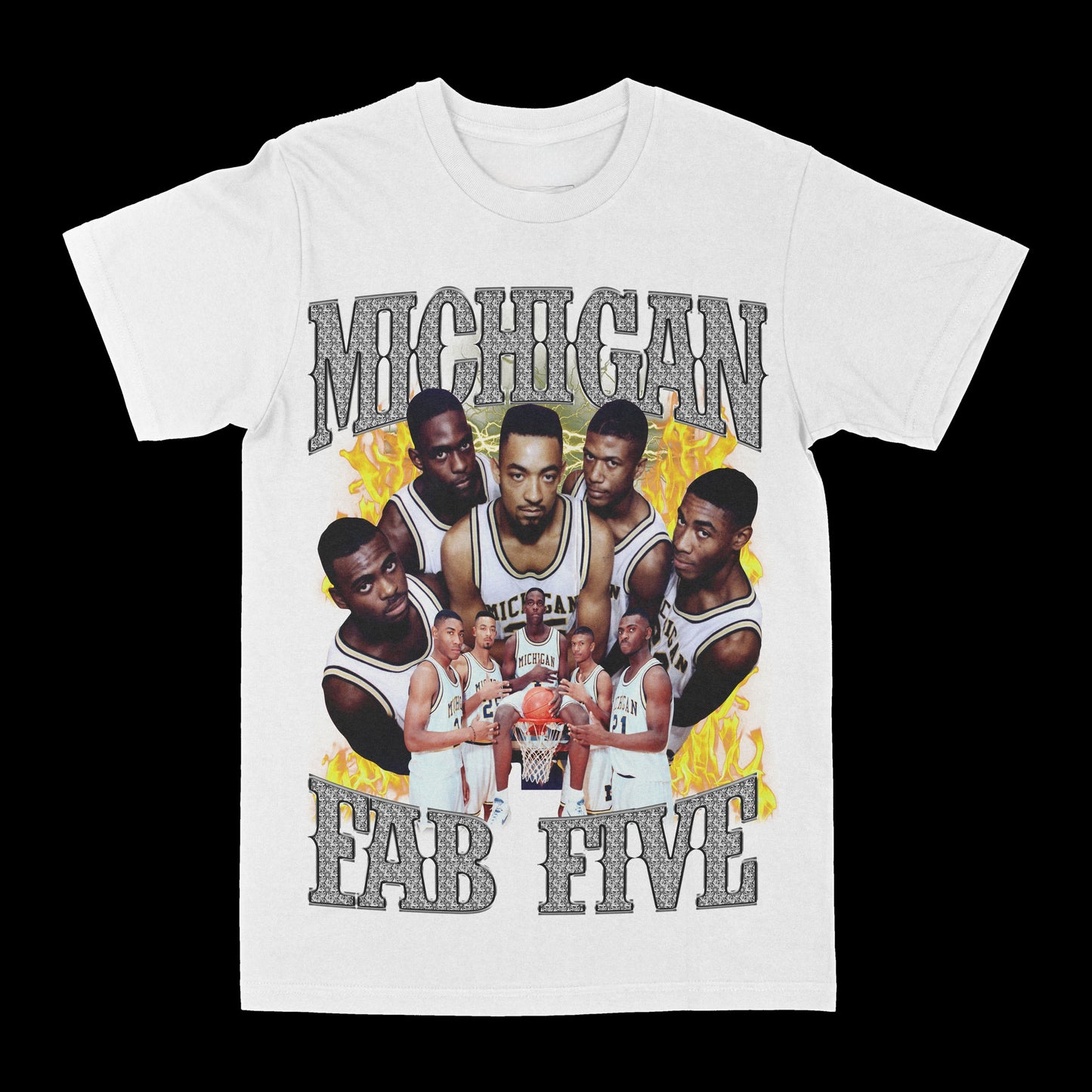 Michigan "Fab Five" Graphic Tee Style001