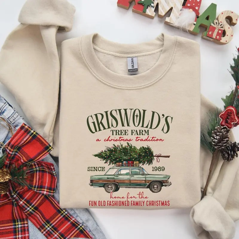 Farm Fresh Christmas Tree Shirt, Christmas Tree Cake Shirt, Christmas Cake Sweatshirt, Christmas Crewneck, Christmas Shirt For Women