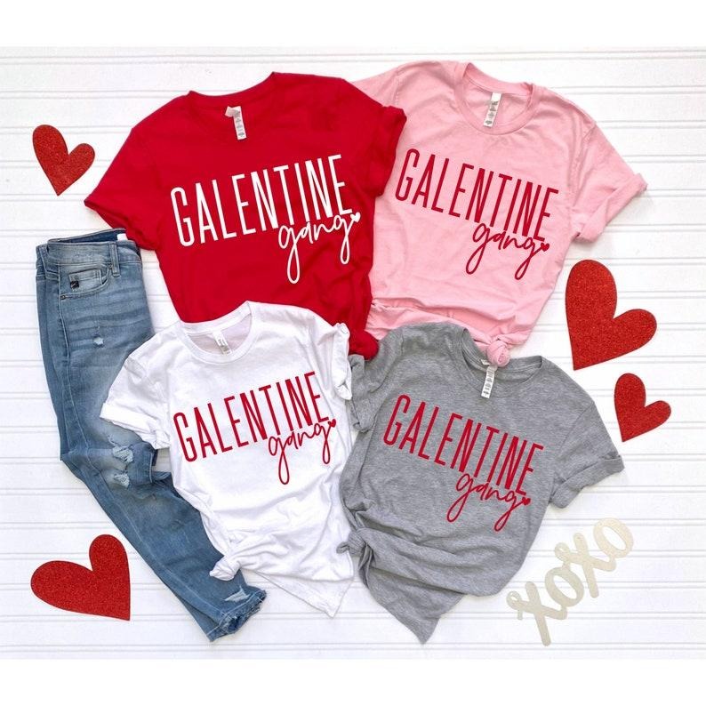 Galentines Day Gifts, Galentines Day Shirt, Valentines Day Shirt Valentine Gift for Best Friend Valentines Day Hoodie and Sweater; T-shirt Cotton Menswear Cotton Menswear