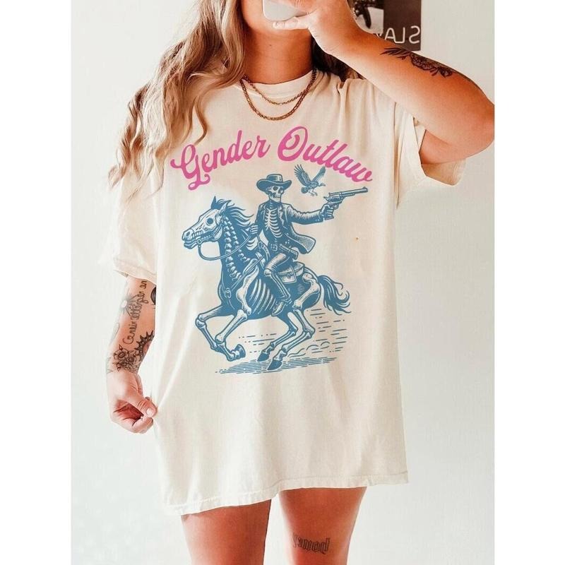 Gender outlaw shirt | subtle trans pride | transgender clothing | trans cowboy | gift for transgender | nonbinary | trans | trans youth T-shirt, sweater and Hoodie