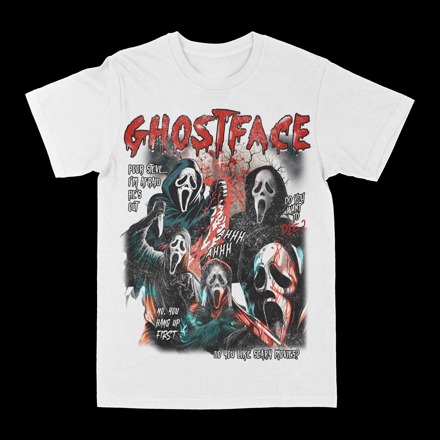 Ghostface Graphic Tee Style001