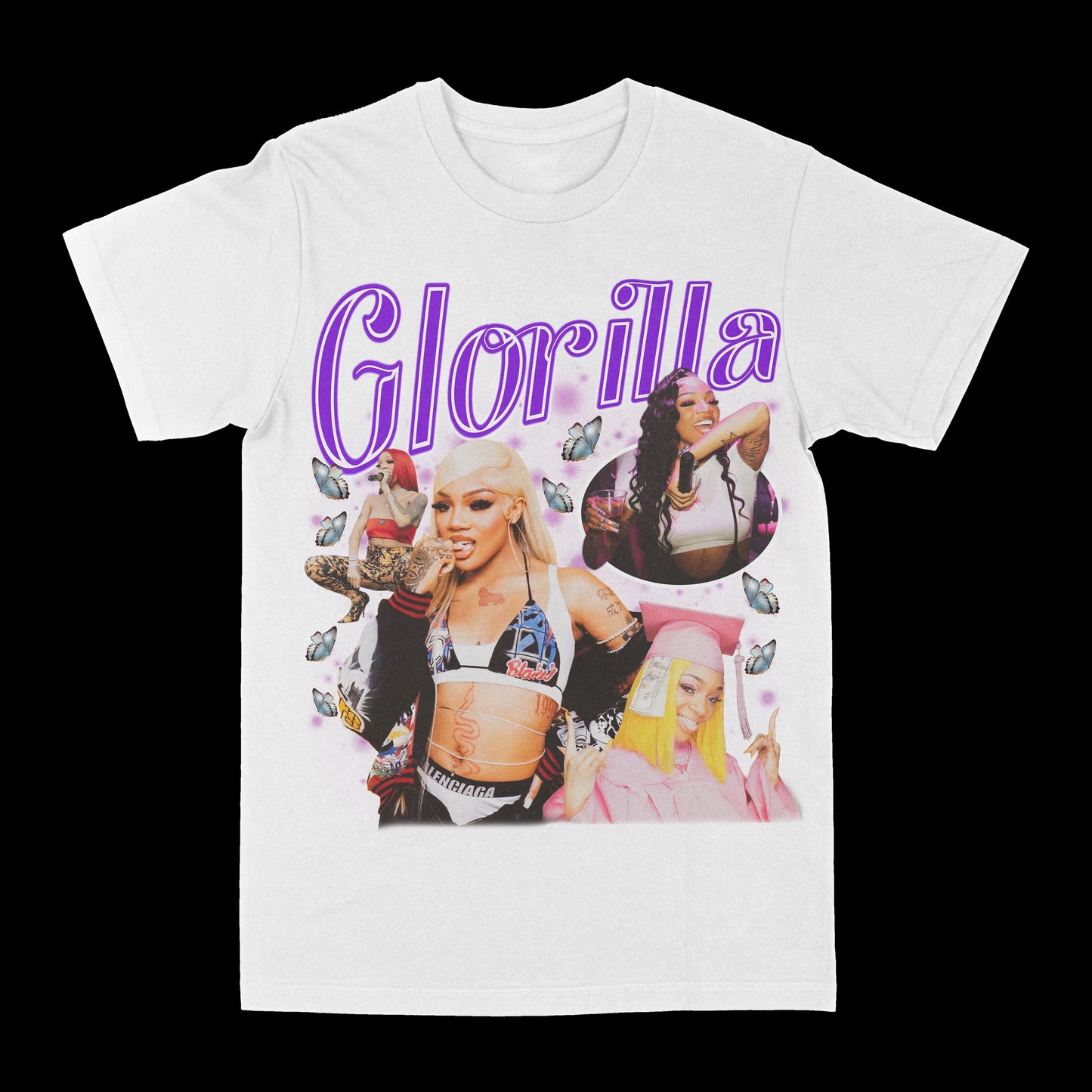 Glorilla Purple Graphic Tee Style001