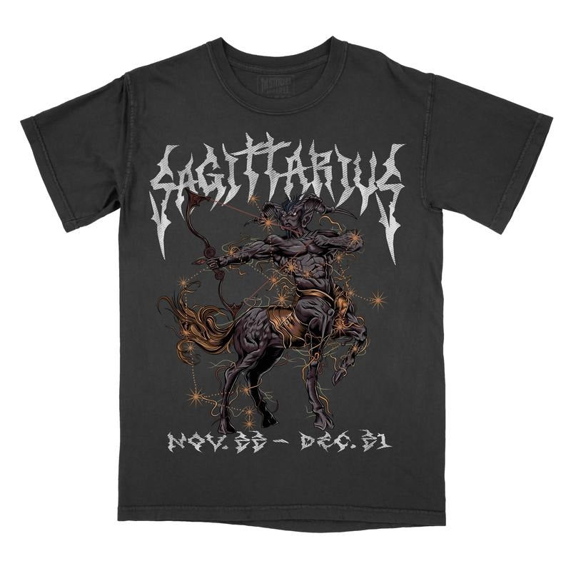 Graphic Tee Sagittarius Zodiac Sign Comfort Colors, Horoscope Shirt, Astrology T-Shirt