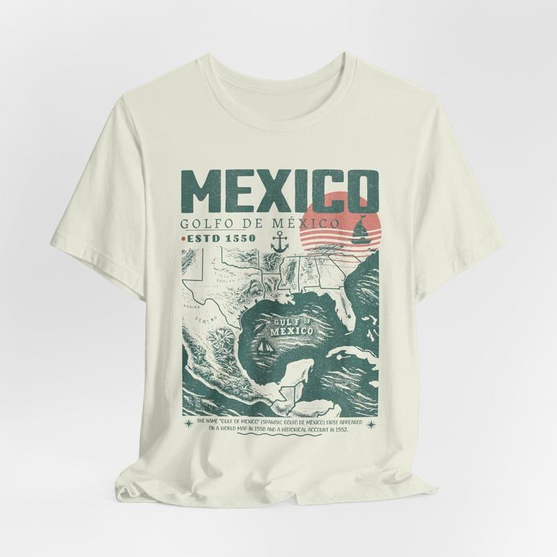 Gulf Of Mexico Shirt Golfo De Mxico 1550 Retro Vintage Art Shirt Vacation Mexico Shirt Anti Trump Gulf Of Mexico Forever Unisex Tee T-shirt, sweater and Hoodie