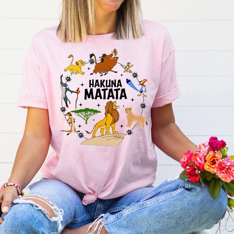 Hakunaa Matatta Tshirt, Lionn King Simbba Shirt, Trip Shirt, Animal Kingdom Shirt, Trendy Oversized Tee