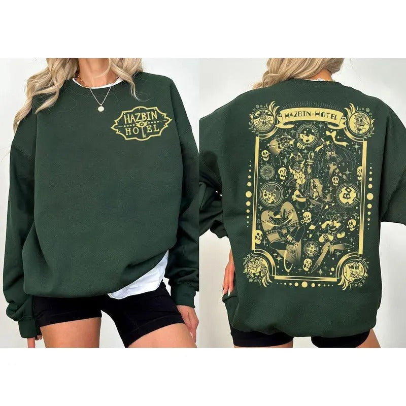 Hazbin Hotel 2 Sides Shirt, Alastor Hazbin Hotel T-Shirt, Charlie Morningstar Characters shirt, Angel Dust Hazbin Hotel Vivziepop Shirt