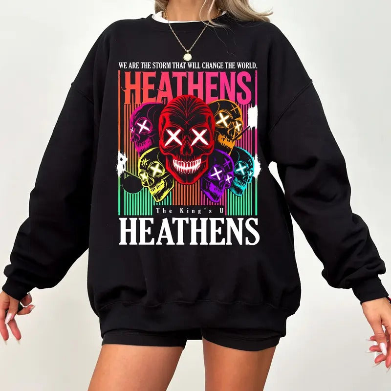 Heathens Legacy of Gods Sweatshirt,T-shirt, Hoodie, Kiss The Villain T-shirt, Rina Kent Bookish T-shirt, Dark Romance, Reader Spicy, Bookish Merch tee