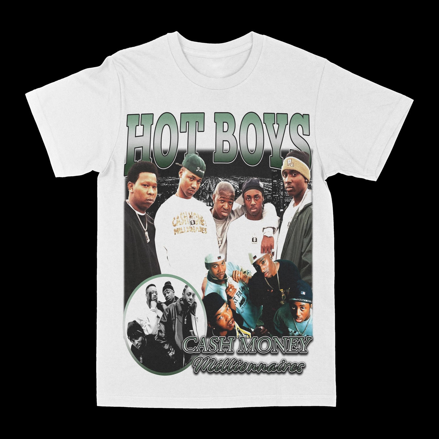 Hot Boys "Green" Graphic Tee Style001