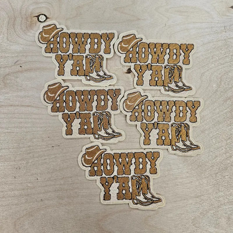 Howdy Yall Hat Patch (1 Patch)