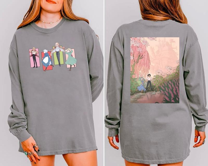 Howls Moving Castle Sweatshirt, Anime Shirt, Anime Love Story Sweater, Sophie Hatter Shirt, Cute Anime Tee