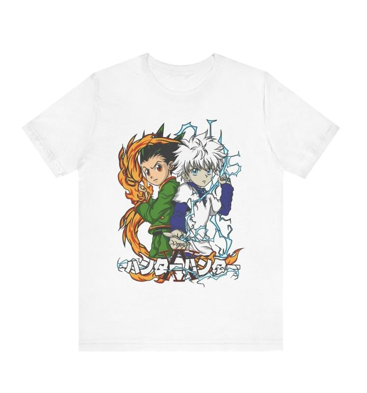 Hunter Anime T-shirt Unisex, Anime Manga Shirt, Anime Shirt, Anime Lovers Shirt, Graphic Anime Tee, Manga Shirt, Japanese Shirts Menswear Top Underwear Tshirt Streetwear Man Tropical Crewneck Shortsleeve Round Neck Casual