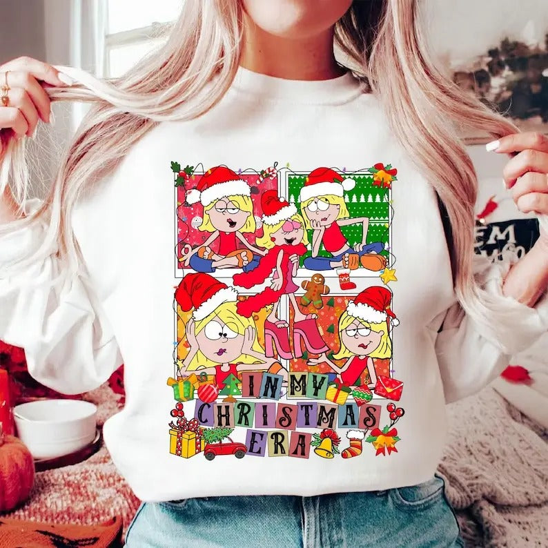 In My Christmas Era Lizze McGuire Sweatshirt, This Is What Dreams Are Made Of, Cartoon Lizzie McGuire PSweatshirt