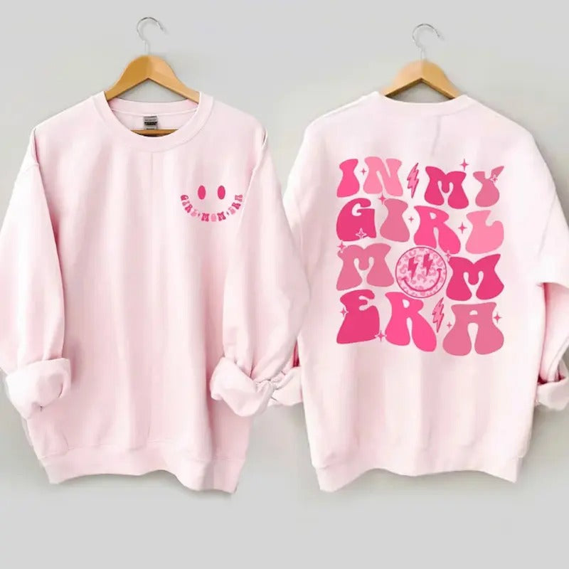 In My Girl Mom Era Sweatshirt, Groovy Mom Shirt, Mama Sweatshirt, Mother's Day Shirt, Girl Mom Sweatshirt, Mom Era Shirt, Mom Life Shirt, Cool Mom Clubs Shirt