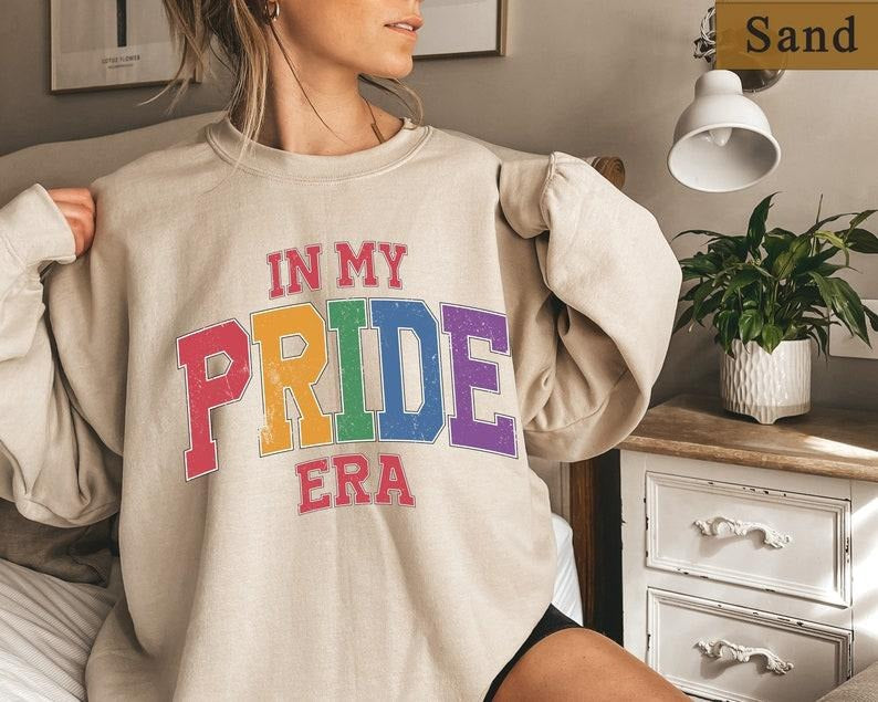 In My Pride Era Shirt, Retro Pride Shirt, Gay Bisexual Lesbian Queer Trans Shirts, Pride Month Awareness, LGBTQ Support,Leftist Feminist Tee