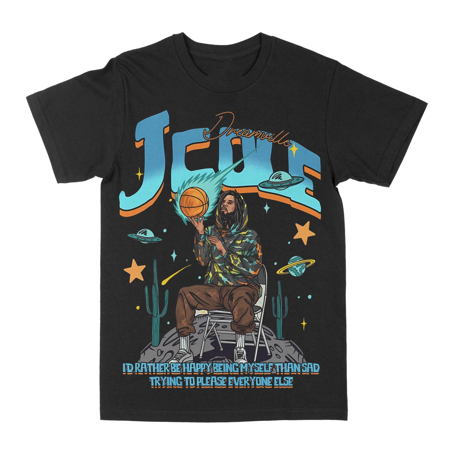 J. Cole "Happy" Graphic Tee Style001