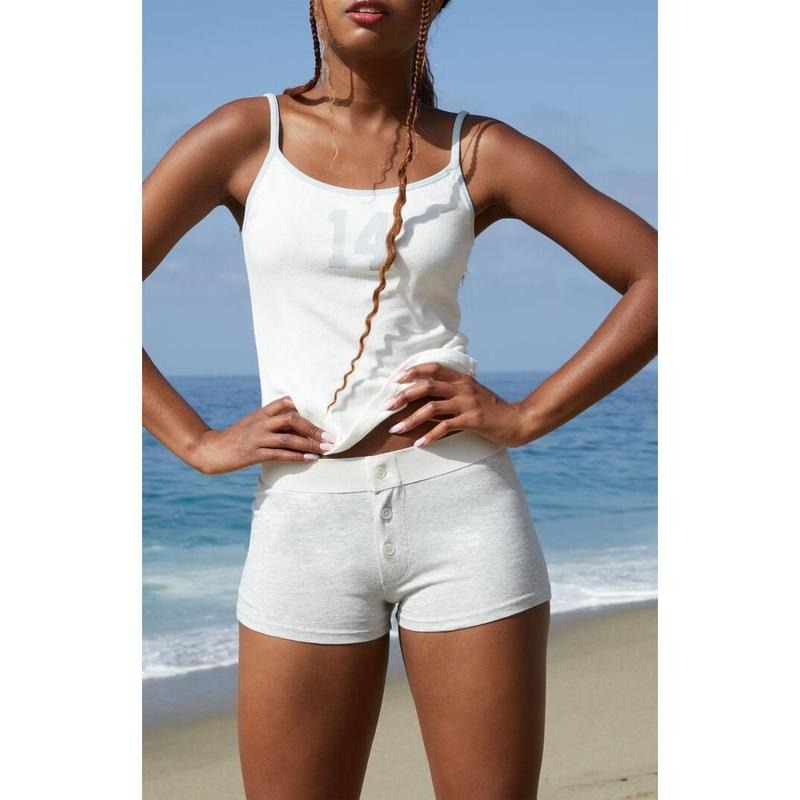 John Galt Women's Silver Pajama Boyshorts