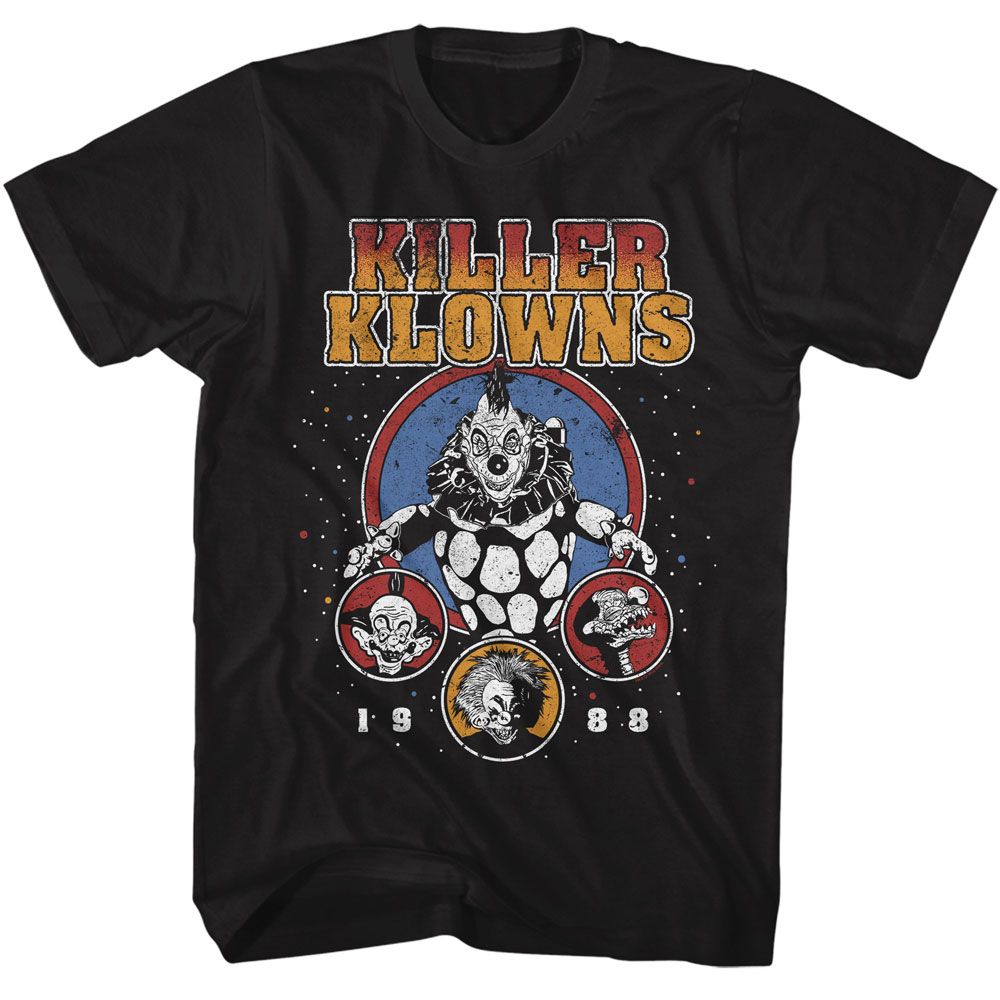 Killer Klowns From Outer Space - 1988 - American Classics - Solid Black Adult Short Sleeve T-Shirt