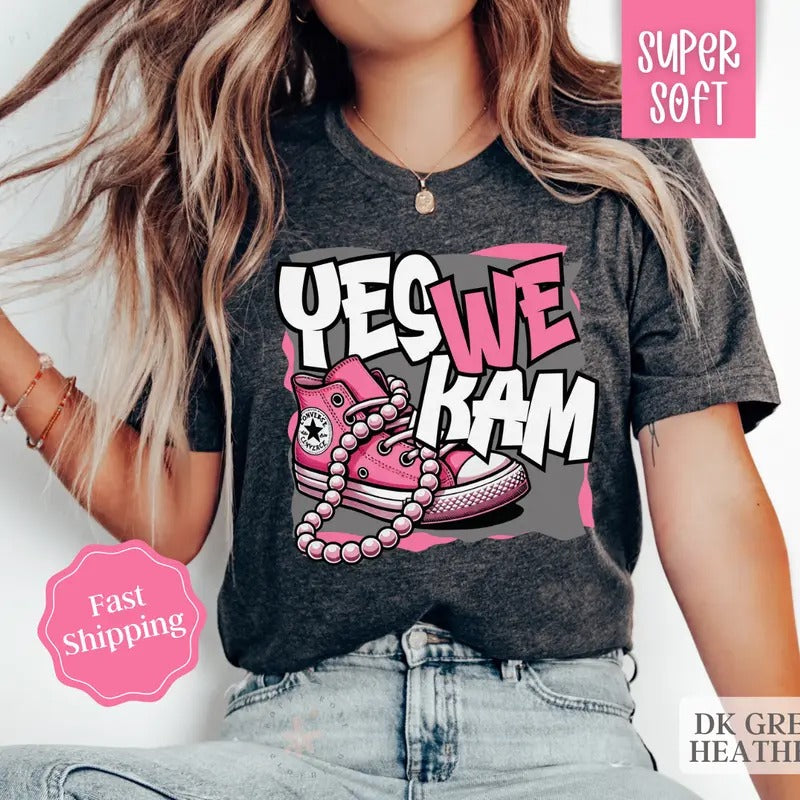 Kamala Harris Shirt, Election 2024 Shirt, Madam President Shirt, Chucks and Pearls, Women's Rights TShirt