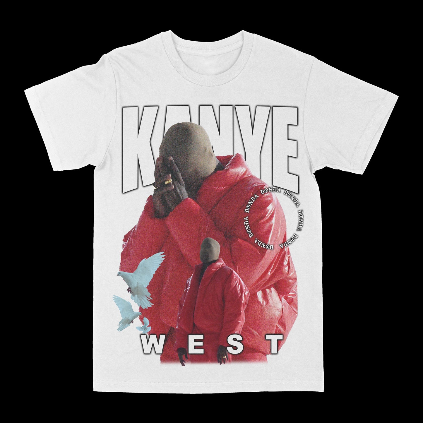 Kanye West "Donda Doves" Graphic Tee Style001