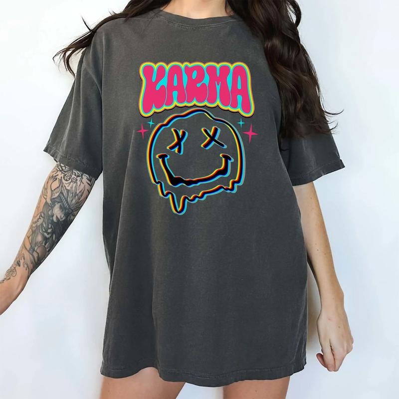 Karma Shirt, Funny Karma Graphic Printed Tee, Have The Day You Deserve Unisex Unhinged Shirt, Sarcastic Unisex Comfy Fabric Graphic Tee, Spiritual Shirt, Women's Tops, Menswear, Womenswear, Cotton Soft Fabric Tee