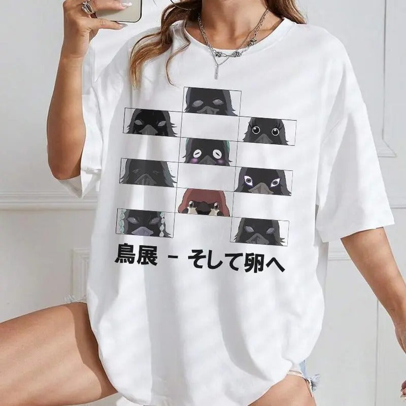 Kasugai Crows team in Demon Slayer Shirt, Each Kasugai Crows of each Member in Kitmetsu No Yaiba, Demon Slayer merch, Anime lover sweatshirt hoodie, Gift for him, gift for Friends, Cotton Menswear, Y2k shirt, trendy design shirt, Graphic Shirt