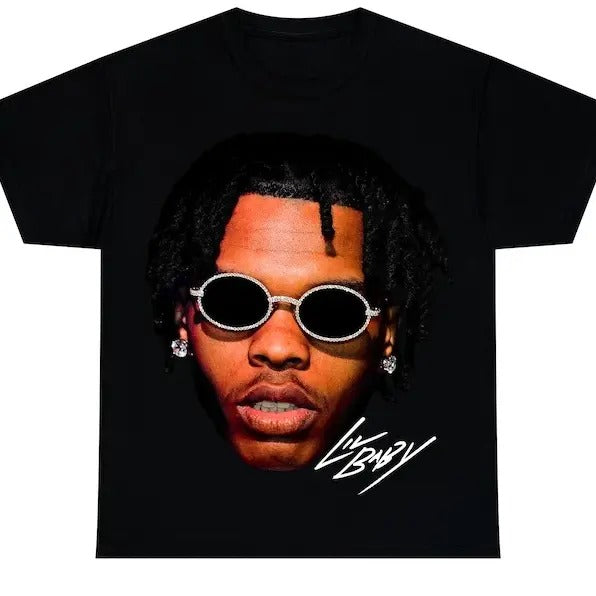 LIL BABY T-SHIRT Rap Tee Concert Merch Harder Than Ever Young Thug Gunna Hip Hop Graphic Print