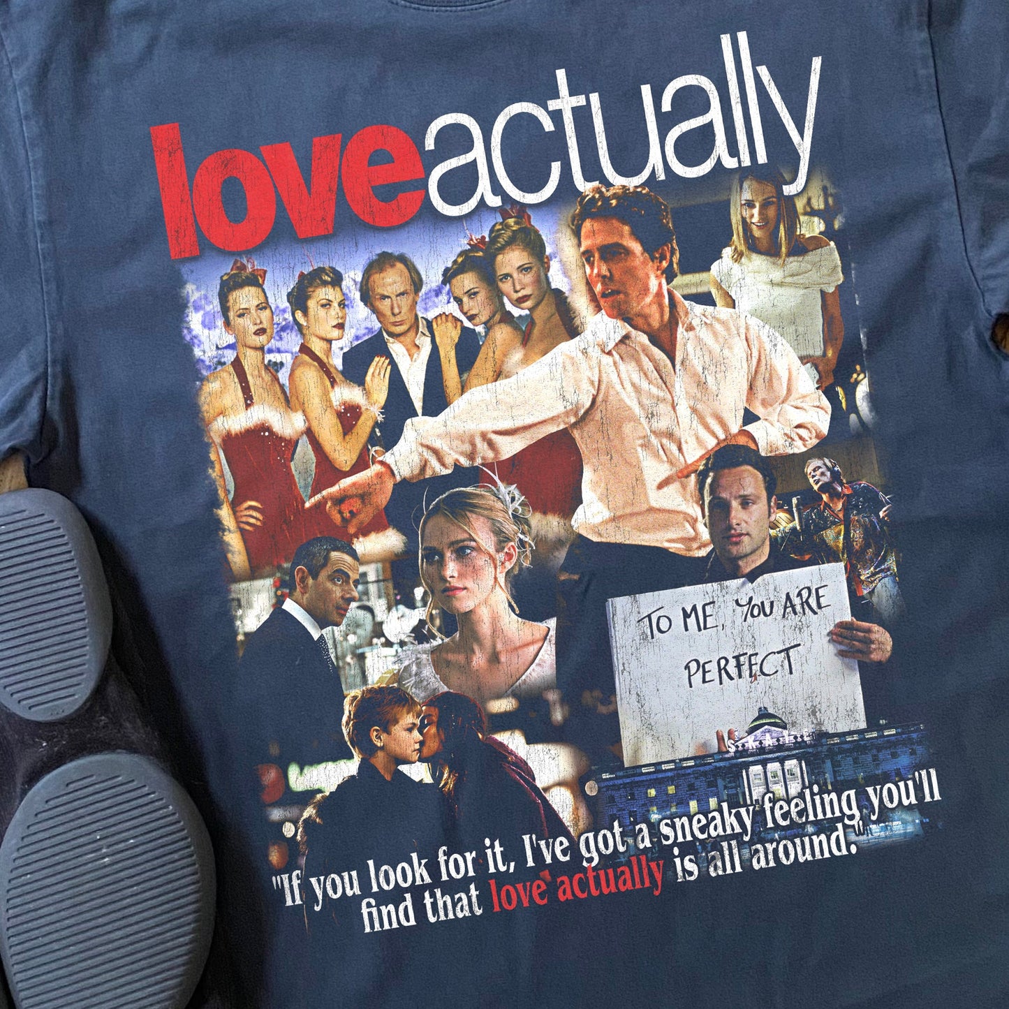 2003 LOVE ACTUALLY HEAVYWEIGHT BLACK T-SHIRT