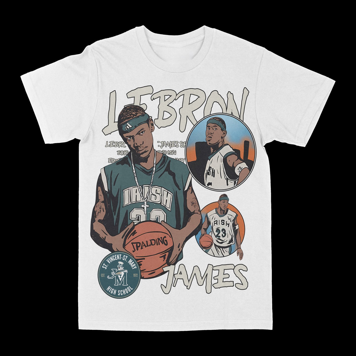 LeBron James "St. Vincent St. Mary" Graphic Tee Style001