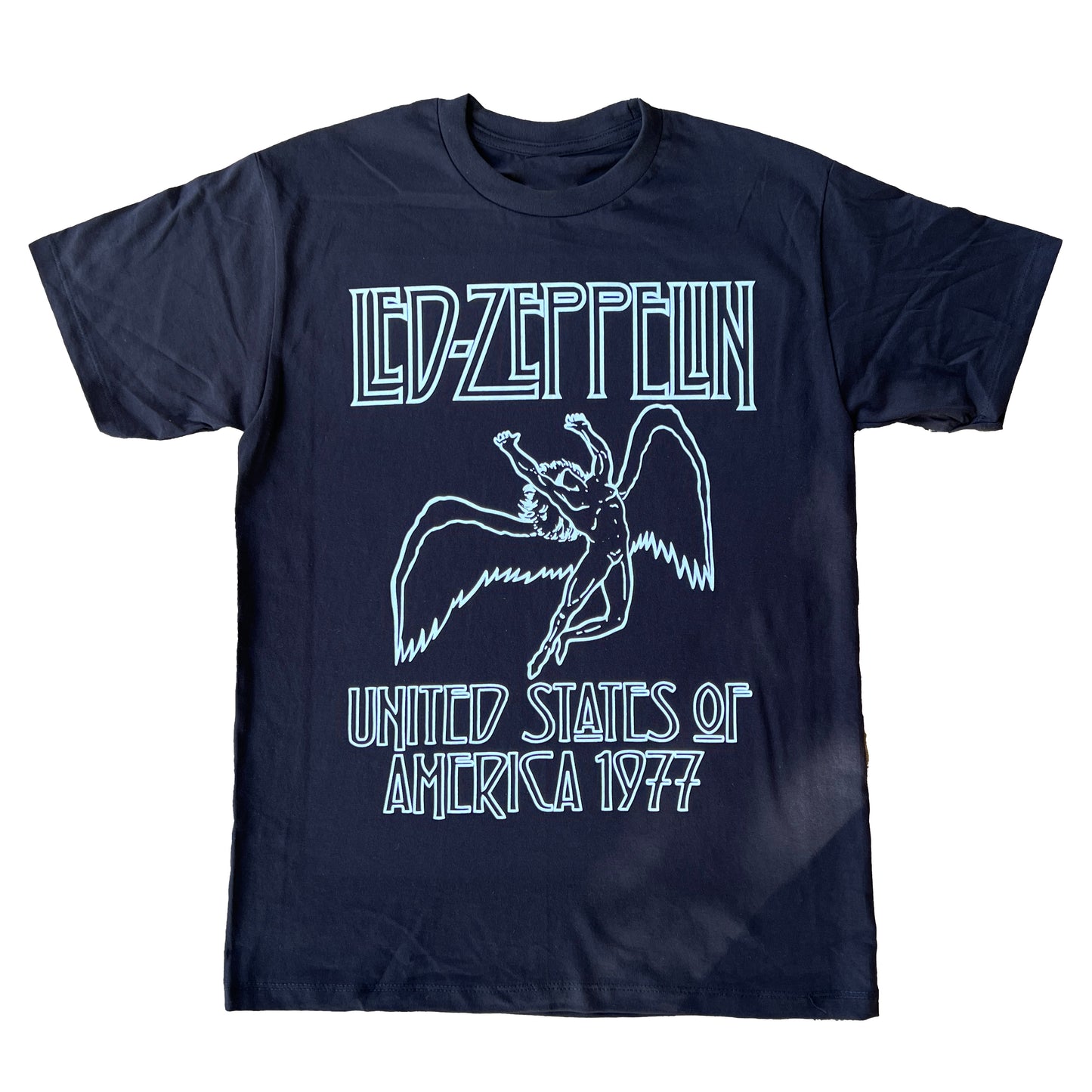 Led Zeppelin 1977 Black Graphic Tee