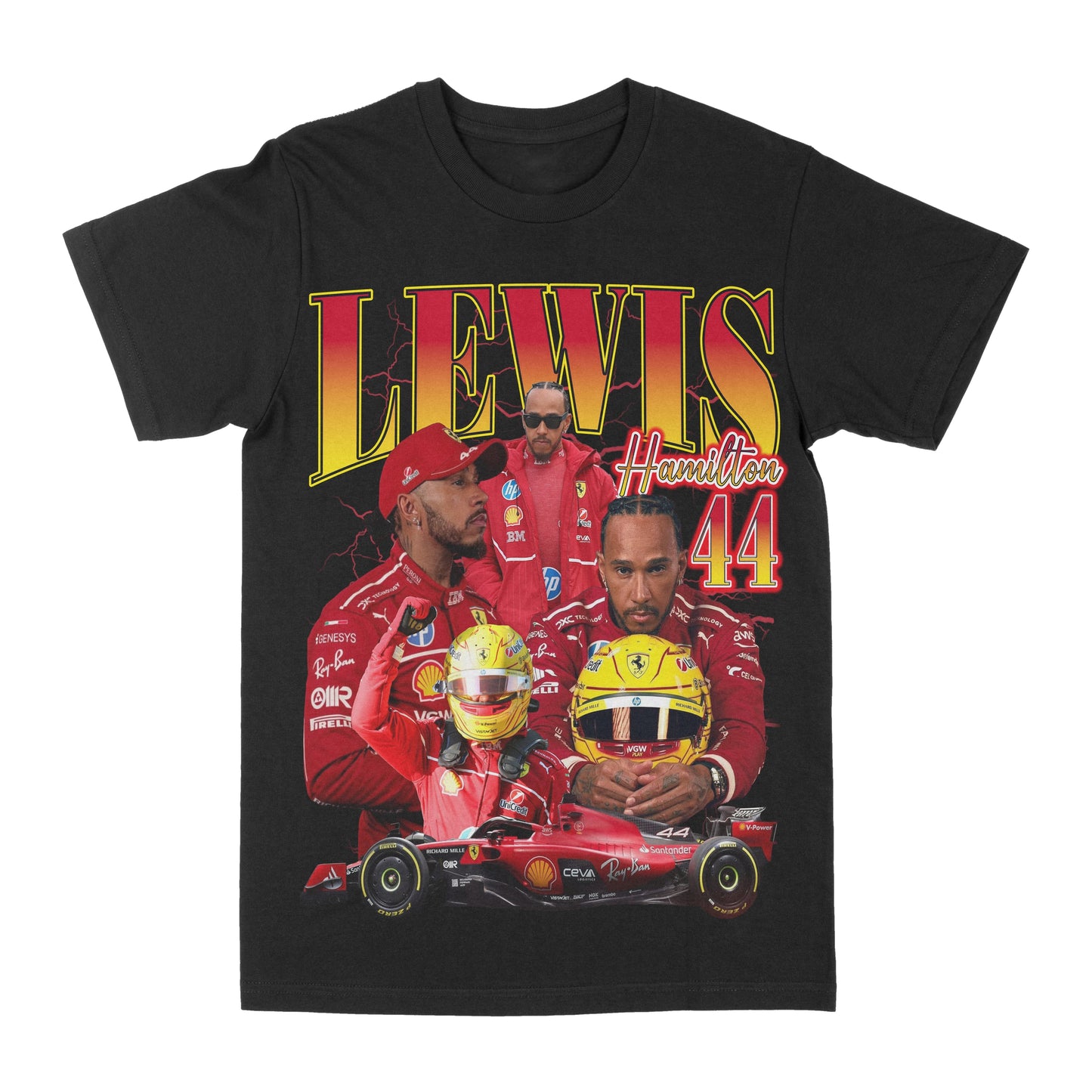 Lewis Hamilton 44 Graphic Tee Style001