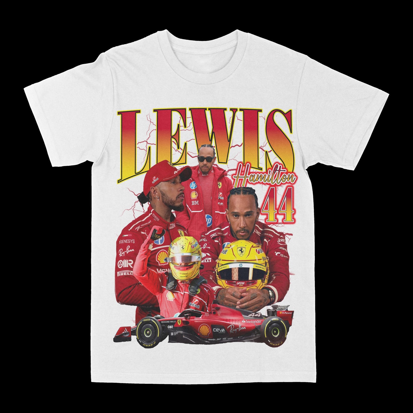 Lewis Hamilton 44 Graphic Tee Style001