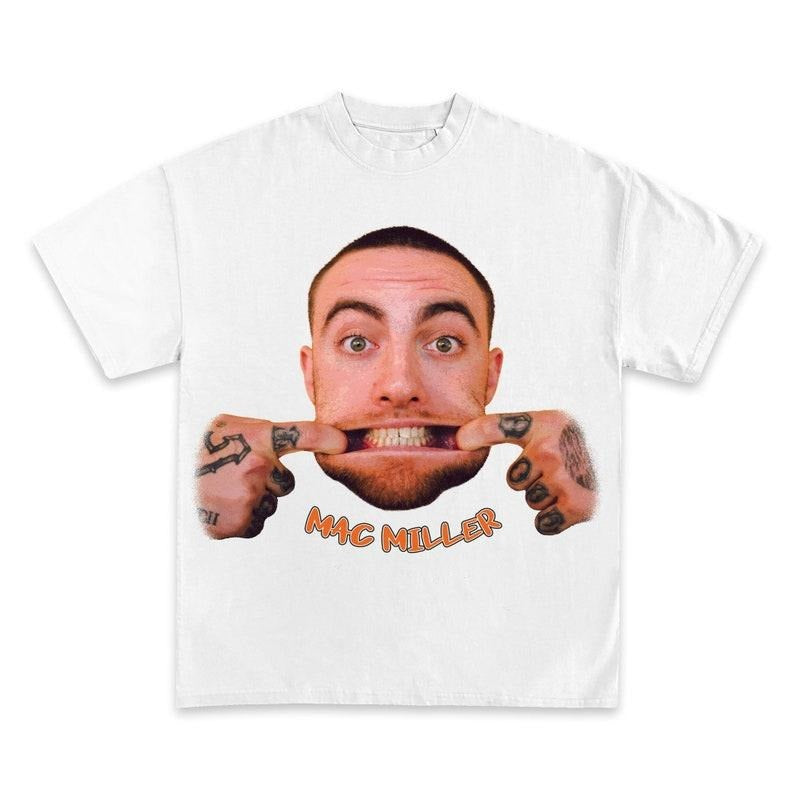 MAC MILLER T-SHIRT, Mac Concert Merch Swimming Circles | Hip Hop Graphic