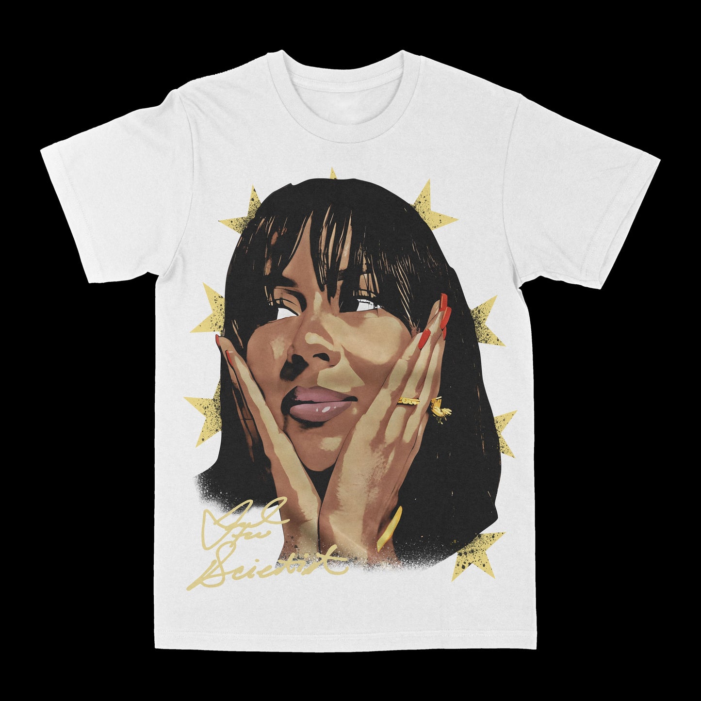 Mariah The Scientist "Big Face Stars" Graphic Tee Style001