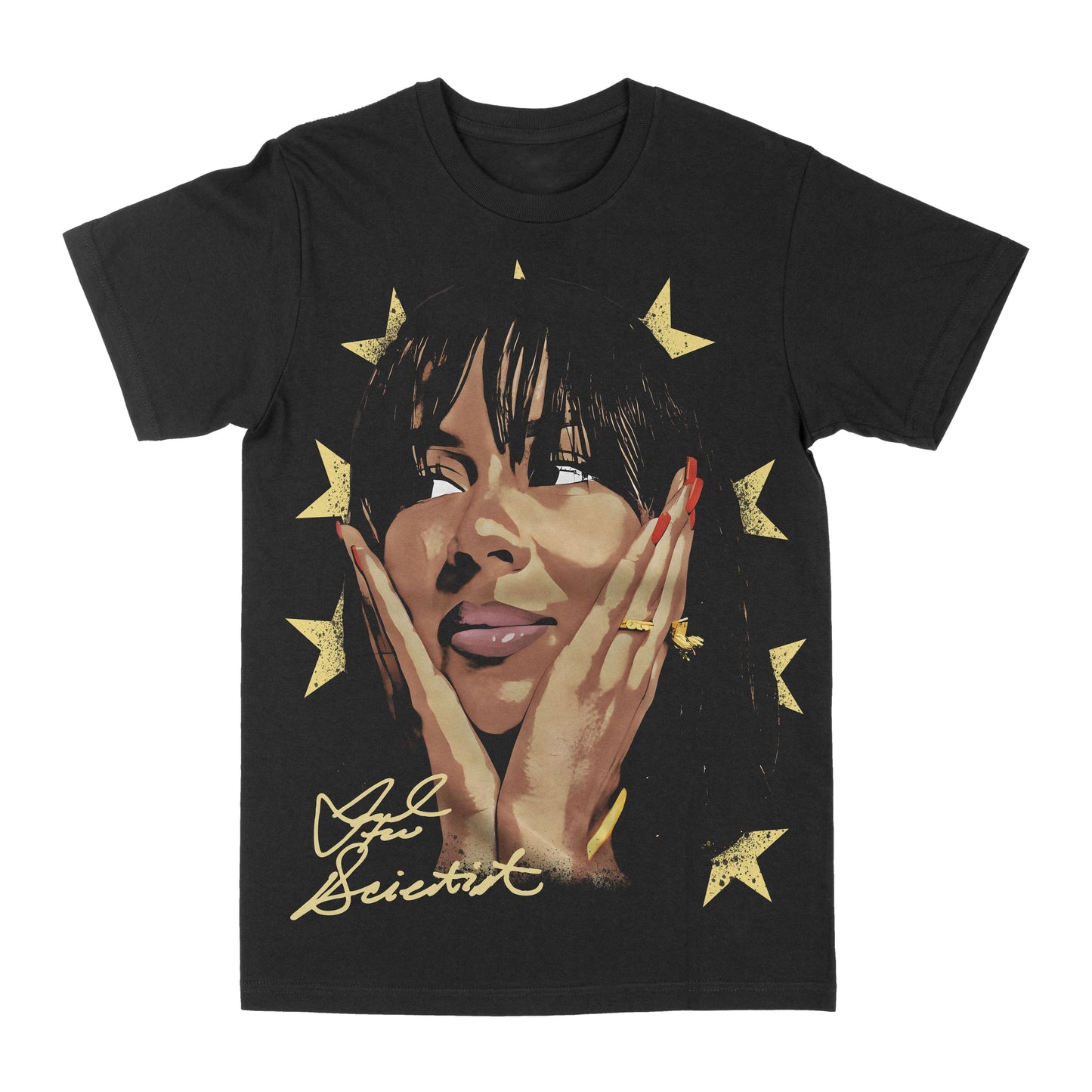 Mariah The Scientist "Big Face Stars" Graphic Tee Style001