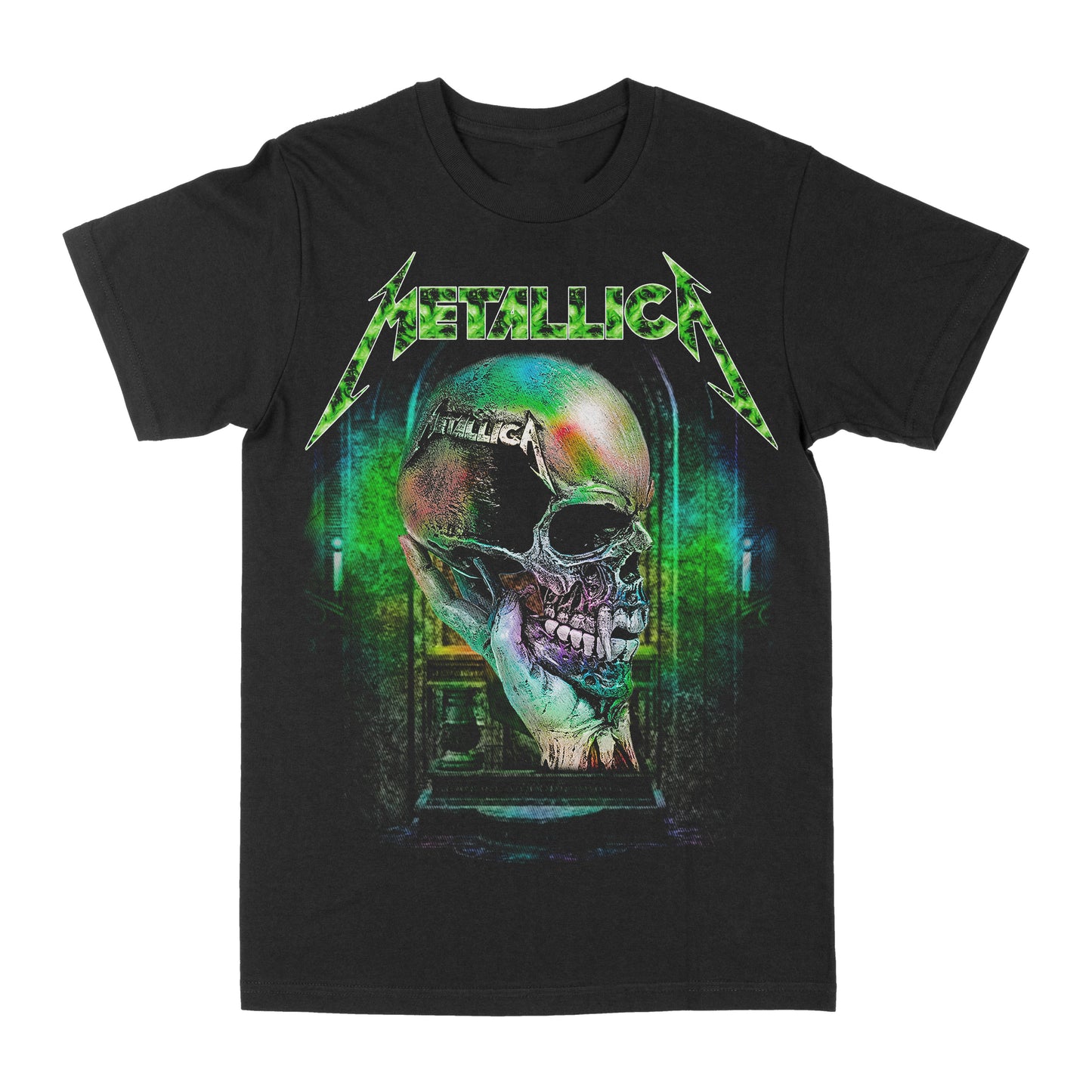 Metallica Green Skull Graphic Tee