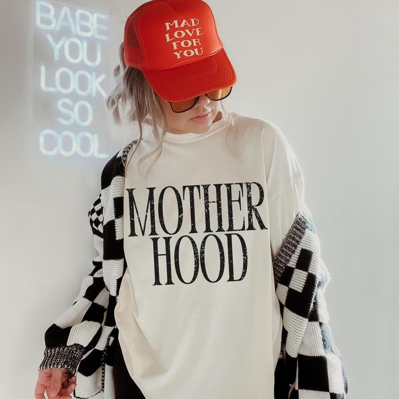 Mother Hood Shirt, Trendy Mama Tshirt, Mother's Day, Mom Life Tee, Graphic Mom T-shirt, Cool Mom Club, Motherhood Sweatshirt