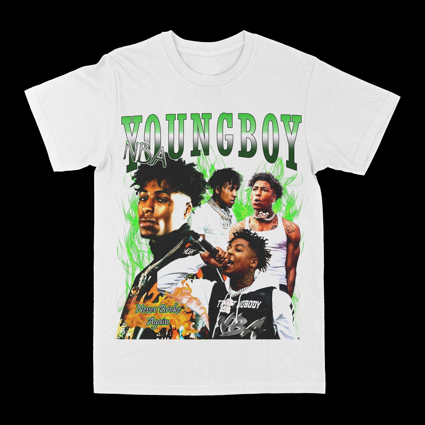 NBA Youngboy Green Graphic Tee Style001