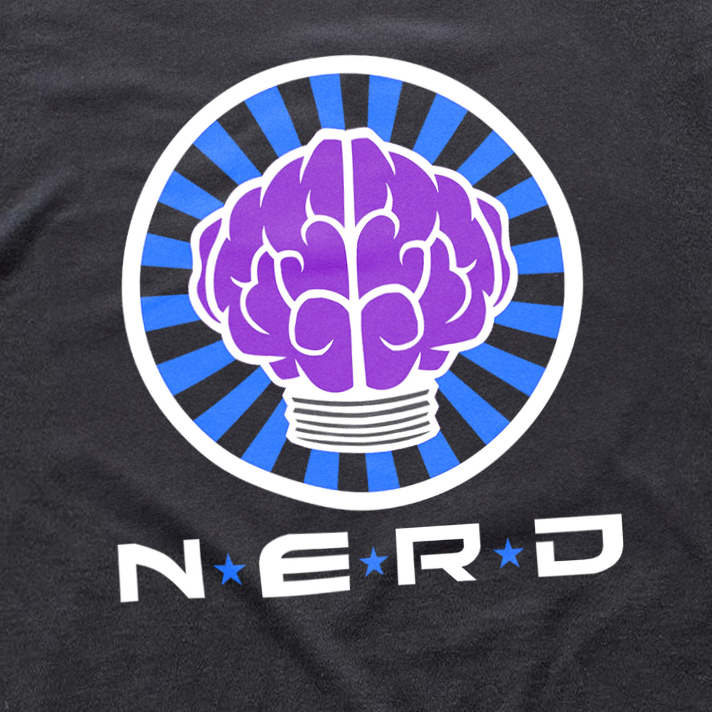 RETRO N.E.R.D. '02 MERCH 'BRAIN LOGO' HEAVYWEIGHT BLACK T-SHIRT