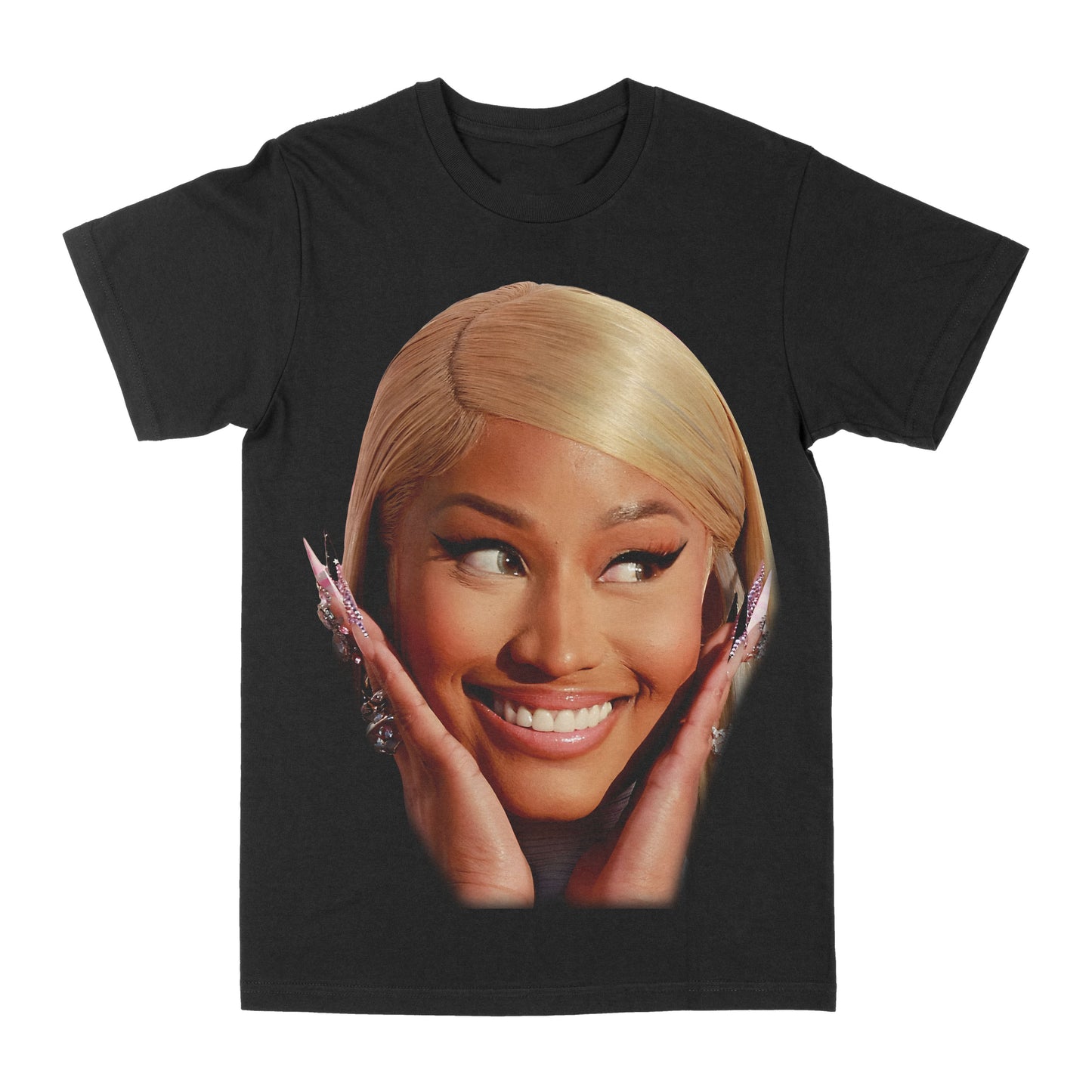 Nicki Minaj "Big Face Blonde Hair" Graphic Tee