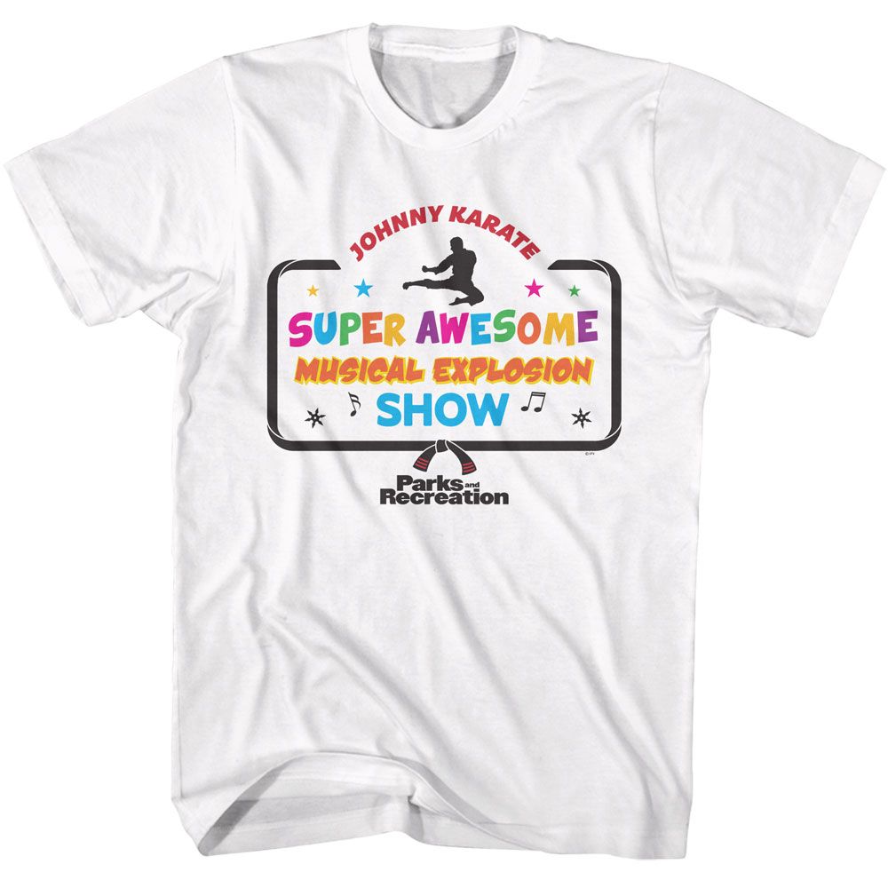 Parks And Recreation - Johnny Karate Show Logo - Officially Licensed Adult Short Sleeve T-Shirt
