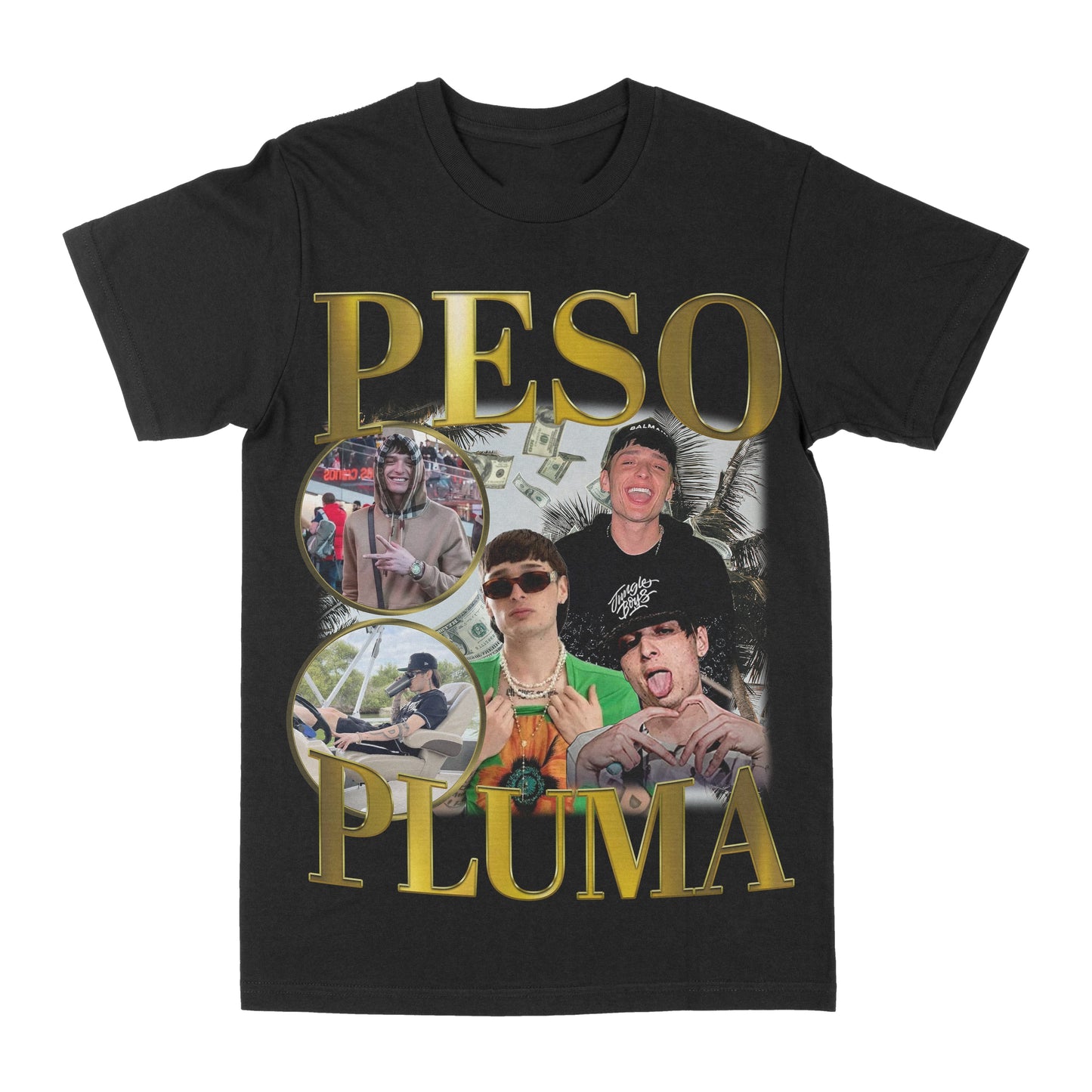 Peso Pluma Gold Graphic Tee Style001