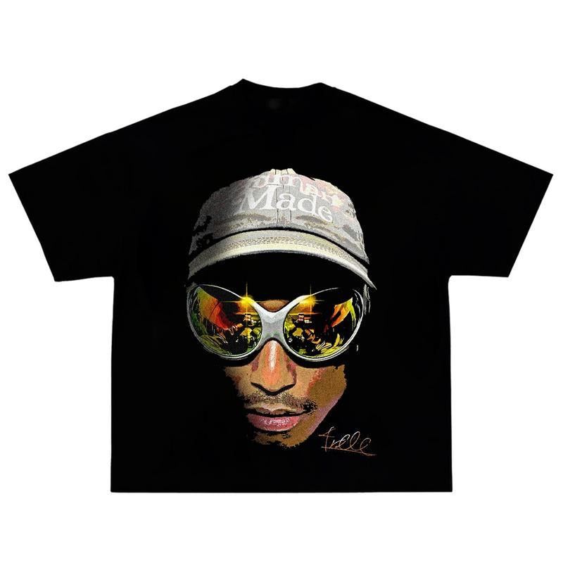 Pharrell Graphic Tee Showcase Your Love for Music and Creativity